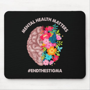 Mousepad Problemas de saúde Consciência Mês Fim do Estigma