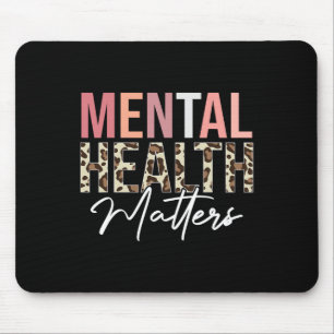 Mousepad Problemas de saúde Leopard Human Mental Health Awa