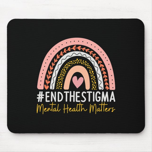 Mousepad Problemas De Saúde Mental Acabam Com O Estigma Rai (Frente)