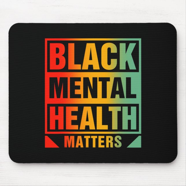 Mousepad Problemas de Saúde Mental Cérebro Humano Conselhei (Frente)