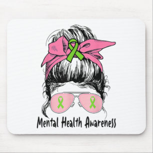 Mousepad Problemas de Saúde Mental do Armamento Sensibiliza