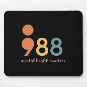 Mousepad Problemas de Saúde Mental do Semicolão Prevenção d