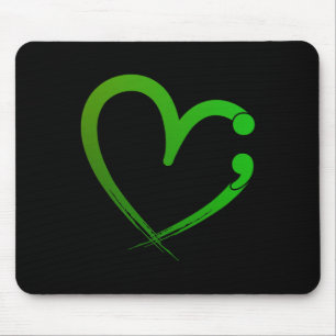 Mousepad Problemas de saúde mental Sensibilização do coraçã