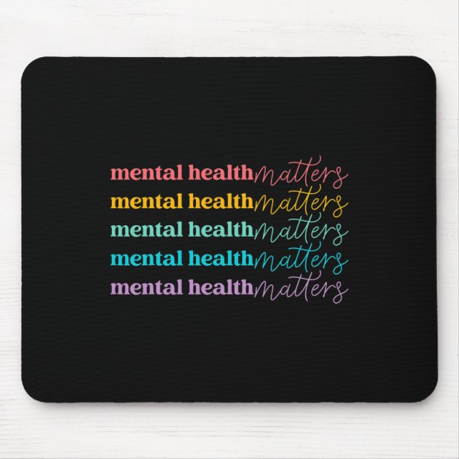 Mousepad Problemas De Saúde Sejam Sensibilização Mental Do  (Frente)