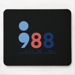 Mousepad Problemas de saúde Semicolon Suicídio Linha direta