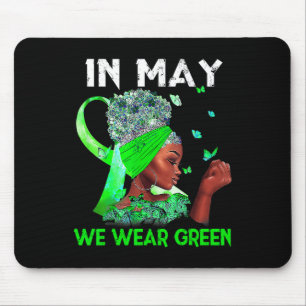 Mousepad Problemas de saúde Vestimos o Green Mental Health