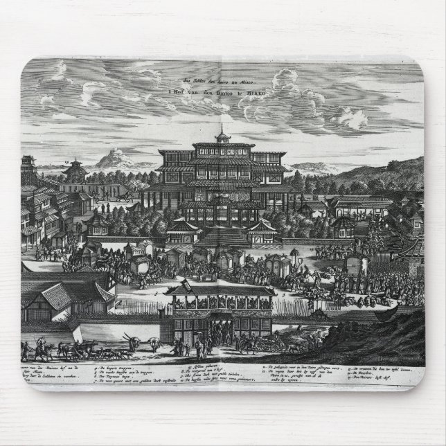 Mousepad Procissão de Macau, uma ilustração (Frente)