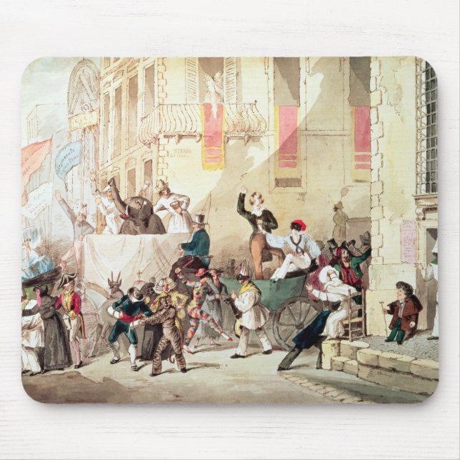 Mousepad Procissão do circo em Italia, 1830 (Frente)