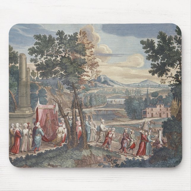 Mousepad Procissão turca do casamento, 1712-13 (Frente)