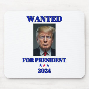 Mousepad Procurado pelo Presidente 2024 Donald Trump