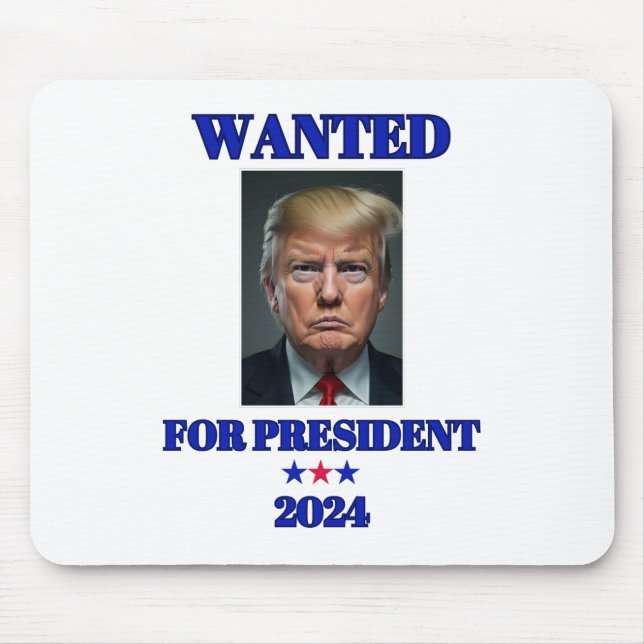 Mousepad Procurado pelo Presidente 2024 Donald Trump (Frente)