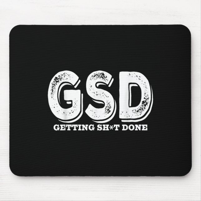 Mousepad Produtividade empresarial engraçada (Frente)