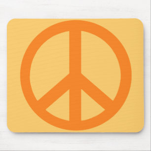 Mousepad Produtos alaranjados do sinal de paz
