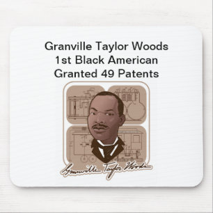 Mousepad Produtos de madeiras de Granville T com texto &