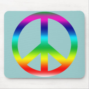 Mousepad Produtos do sinal de paz do arco-íris