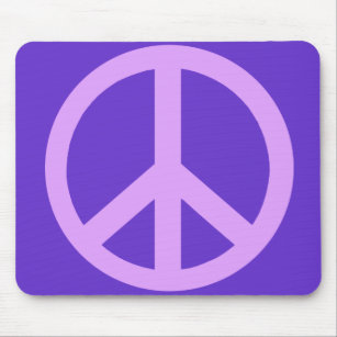 Mousepad Produtos do sinal de paz do Lilac