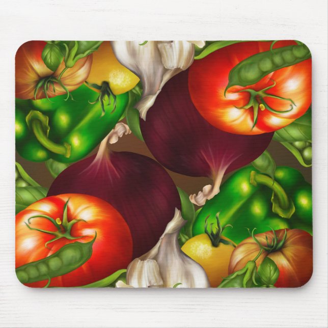 Mousepad Produtos hortícolas e plantas Comidas naturais org (Frente)