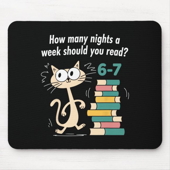 Mousepad Professor 6-7 Quantas Noites Por Semana Você Deve  (Frente)