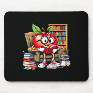 Mousepad Professor Amante de Leitura de Maçã 100 Dias de Vo