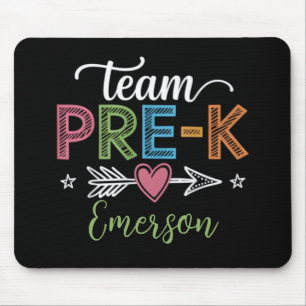Mousepad Professor da Equipe de Nome Personalizado Pré-K Pr