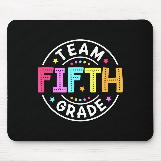 Mousepad Professor da Equipe do Quinto Ano de Volta às Aula (Frente)