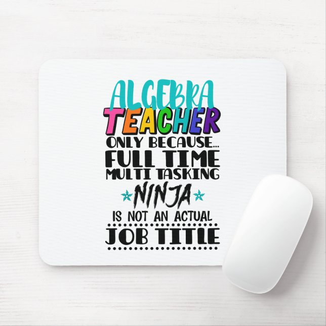 Mousepad Professor De Álgebra Apenas Porque O Tempo De Chei (Com mouse)
