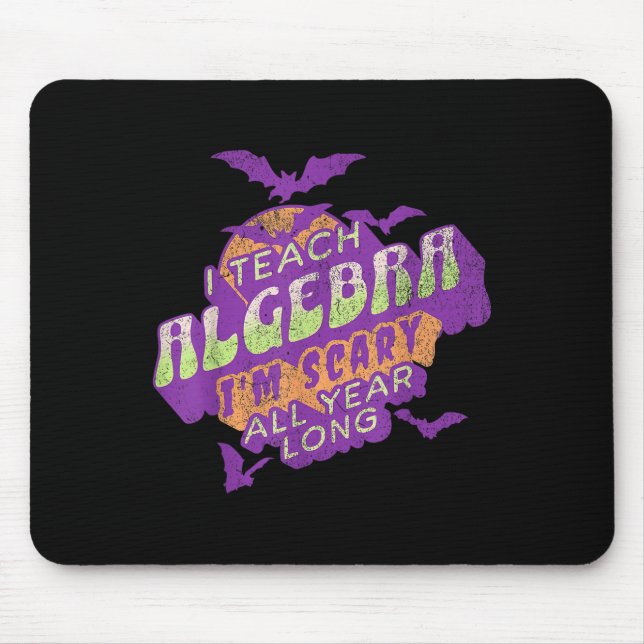 Mousepad Professor de Álgebra Halloween Soky Ghost Math Mat (Frente)