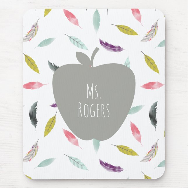 Mousepad Professor de Apple Boho Feather (Frente)