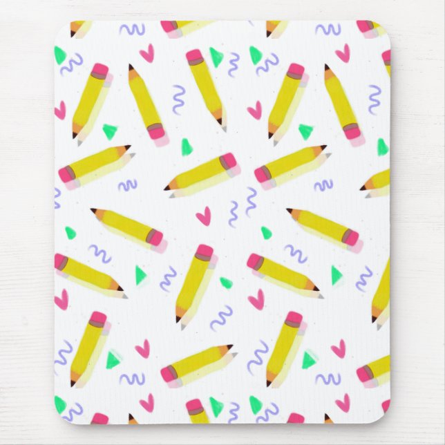 Mousepad Professor de Arte Pré-Escolar Lápis Bom Final de A (Frente)