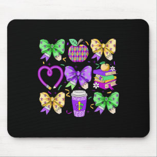 Mousepad Professor de Carnaval Coquete Laço Lápis Maçã Livr
