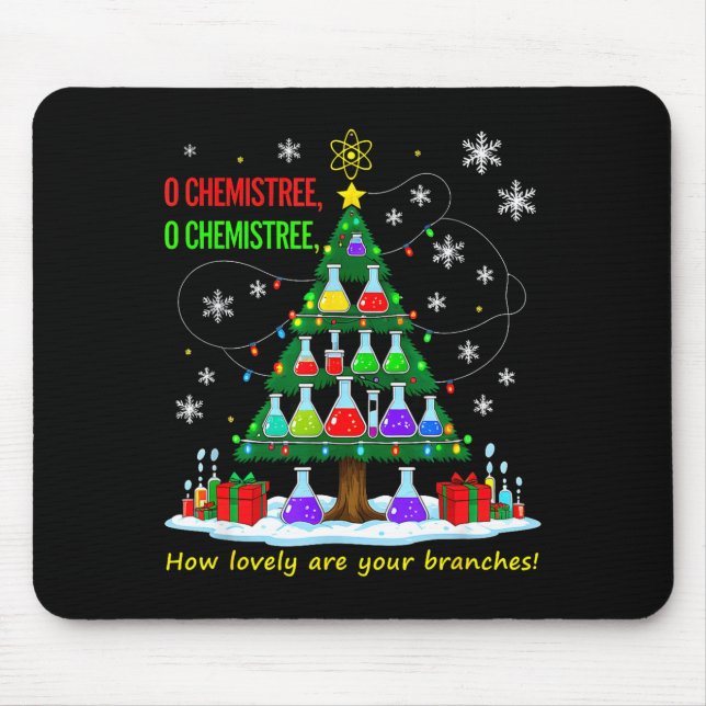 Mousepad Professor de Ciência do Natal 67 Meme Papai Noel O (Frente)