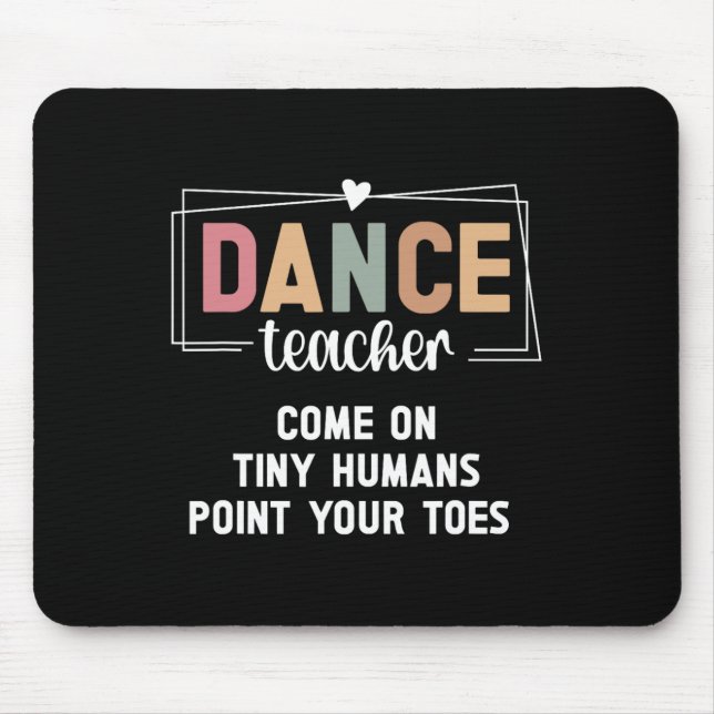 Mousepad Professor de dança aponta seu instrutor de dança d (Frente)