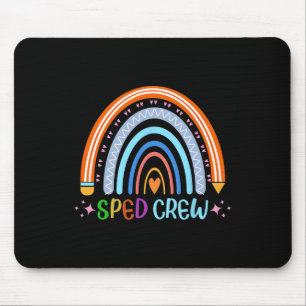 Mousepad Professor de Educação Especial do Arco-Íris de Tri