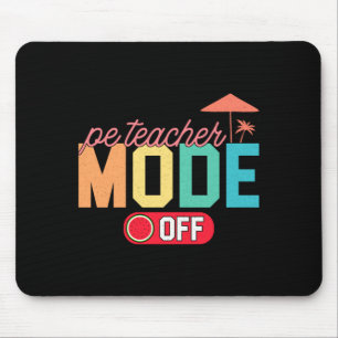 Mousepad Professor de educação física masculino modo deslig