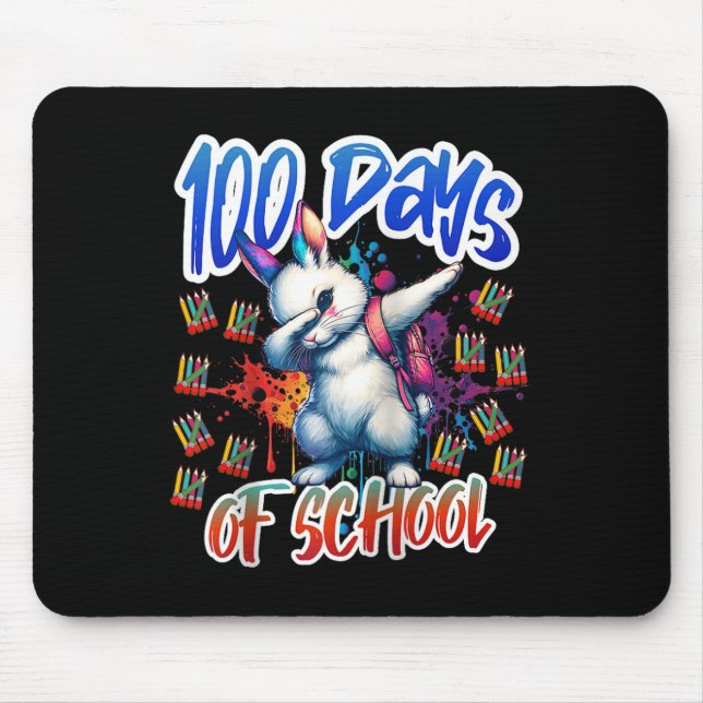 Mousepad Professor de equipamento engraçado para 100 dias & (Frente)