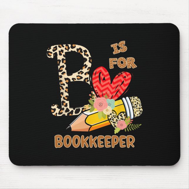 Mousepad Professor De Flores Leopard Do Dia Da Escola (Frente)
