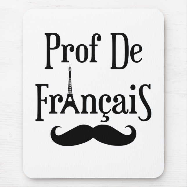 Mousepad Professor de Francês Prof de Français (Frente)