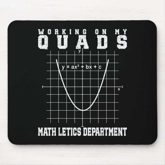 Mousepad professor de ginásio de matemática de álgebra trab (Frente)