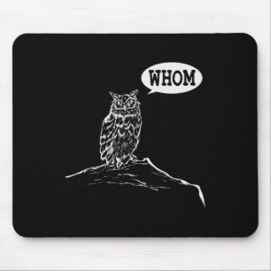 Mousepad Professor de Inglês Gramática Coruja Quem Engraçad