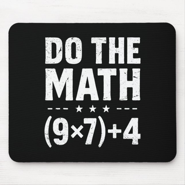 Mousepad Professor de Matemática Antigo Faça as Contas 67 M (Frente)