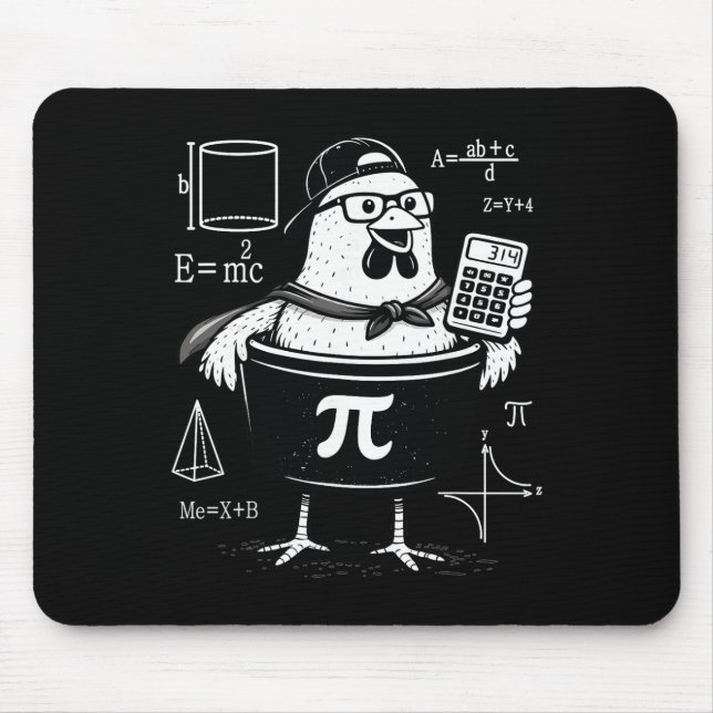 Mousepad Professor de Matemática Calculadora de Galinha Div (Frente)