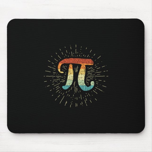 Mousepad Professor de Matemática, Cute Pi (Frente)