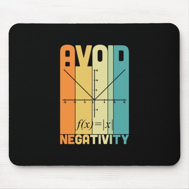 Mousepad Professor de Matemática Evita Negatividade (Frente)