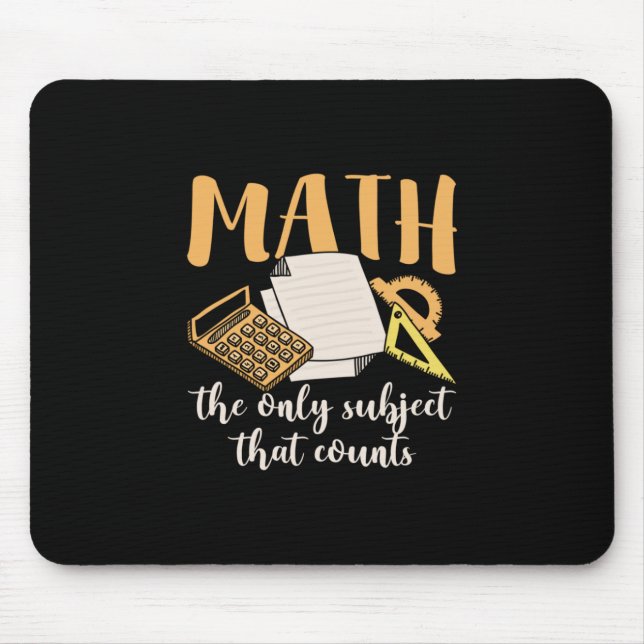 Mousepad Professor De Matemática Matemática O Único Assunto (Frente)