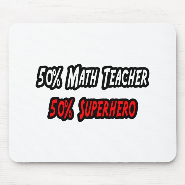 Mousepad Professor de Matemática / Super-herói (Frente)