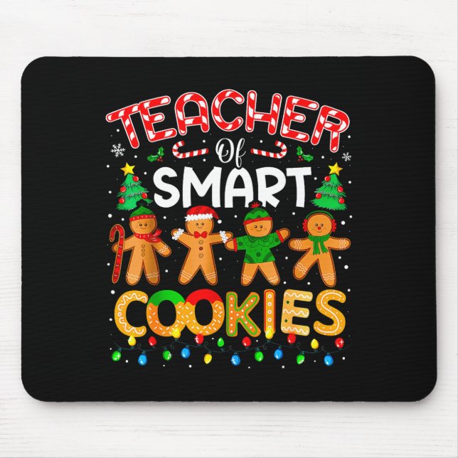 Mousepad Professor De Natal De Biscoitos Inteligentes Engra (Frente)