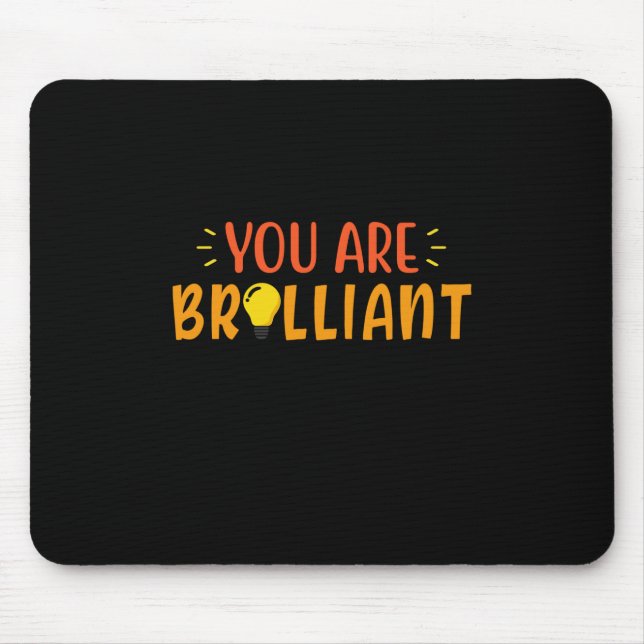 Mousepad Professor de presentes | Você É Brilhante (Frente)