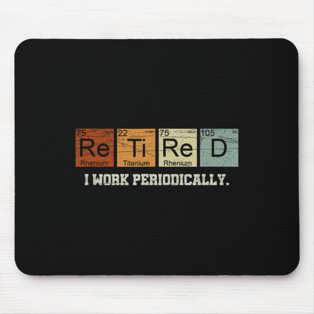 Mousepad Professor de Química Aposentado Presente de Aposen (Frente)