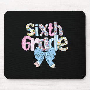 Mousepad Professor de Sexta Série Preppy Azul Floral Coquet