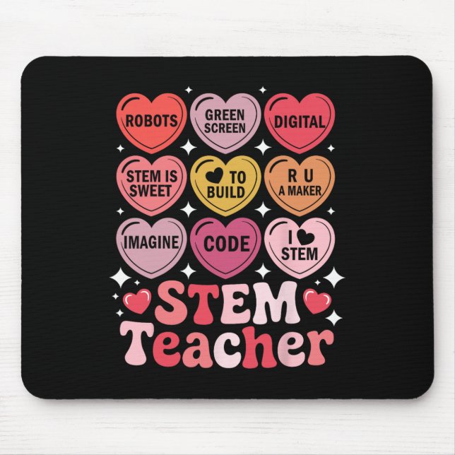 Mousepad Professor de Stem Dia dos Namorados Ciência Tecnol (Frente)